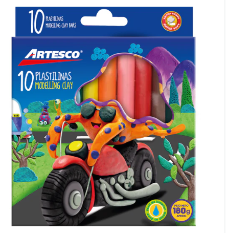 MASILLAS PLASTILINA 12CM 10/1 180GR EXPO