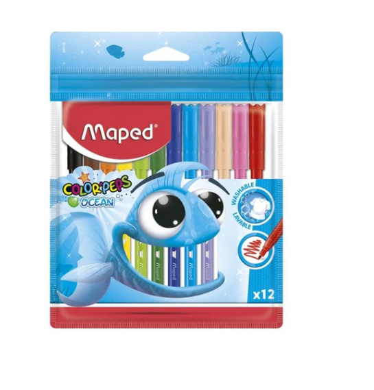 JUEGO DE MARCADORES COLOR PEPS OCEAN 12/1 BL