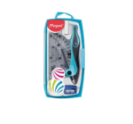 JUEGO GEOMETRICO KIDZ C/COMPAS 8PZS ESTUCHE PLAST. BL