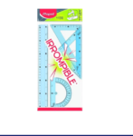 JUEGO GEOMETRICO 30CM/12" 4pzs STUDY BLISTER