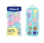 JUEGO ACUARELA 12 COLORES PASTEL JUNIOR BLISTER
