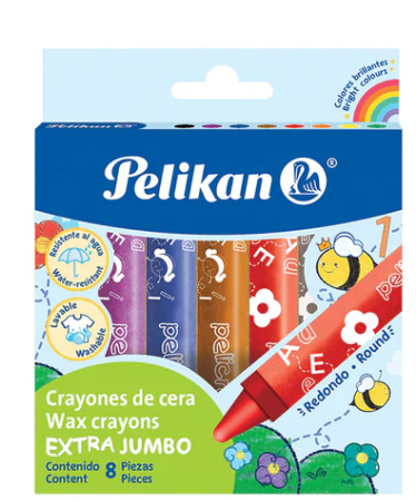 JUEGO CREYONES DE CERA EXTRA JUMBO 8/1