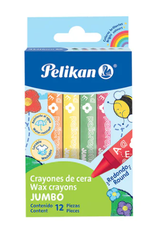 JUEGO CREYONES DE CERA JUMBO 12/1 (Pelikan)