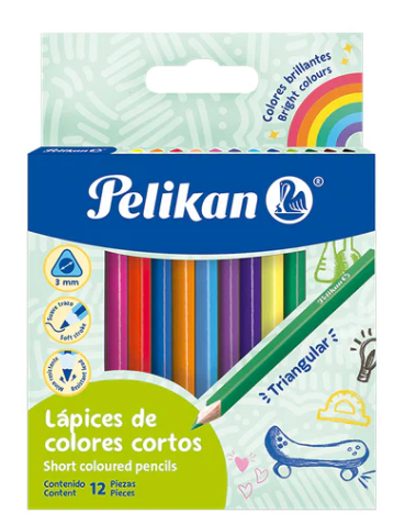 JUEGO LAPICES COLORES 12/1 PEQ. TRIANG.
