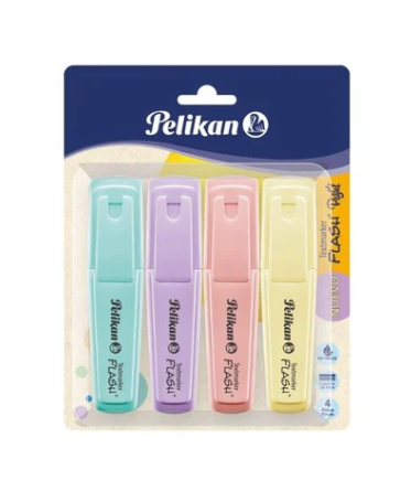 RESALTADOR TEXTMARKER FLASH PASTEL 4/1 BL