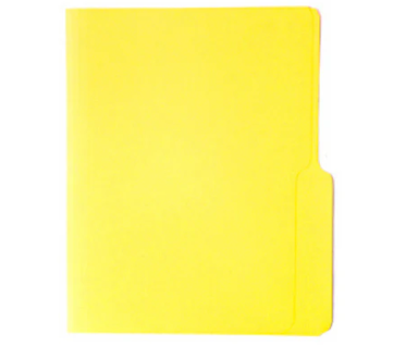 FOLDERS MANILA (8.5 X 11) AMARILLO 125/1