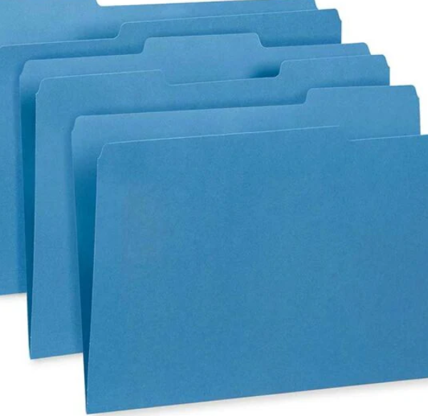 FOLDERS MANILA (8.5 X 11) AZUL 125/1