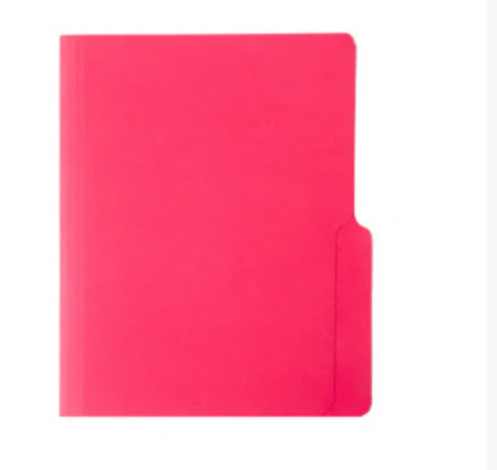 FOLDERS MANILA (8.5 X 11) ROJO 125/1