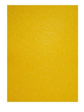 FOAMY SMARTY GLITTER EVA (8.5 X 11) AMARILLO OSCURO