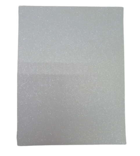 FOAMY SMARTY GLITTER EVA (8.5 X 11) BLANCO(017)