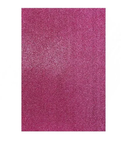 FOAMY SMARTY GLITTER EVA (8.5 X 11) RASA FUSCIA