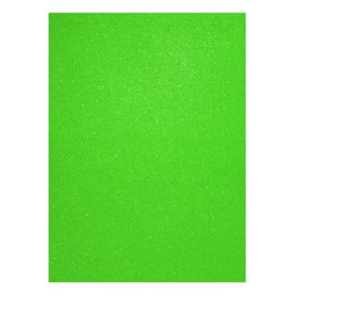 FOAMY SMARTY GLITTER EVA (8.5 X 11) VERDE