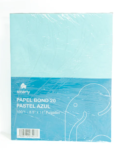 PAPEL BOND 20 (8.5"X11") 100/1 PASTEL AZUL