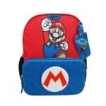 Mochila Grande Mario Bros Azul XXV