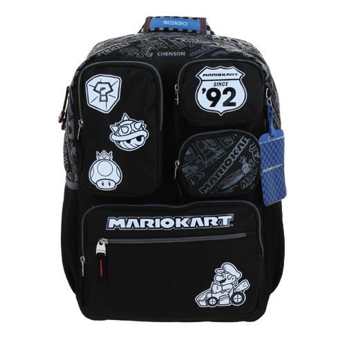 Mochila Chenson Extra Grande Mario Bros Racer Negro XXV