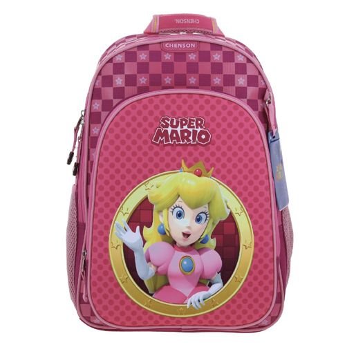 Mochila Chenson Grande Mario Bros Rosa XXV