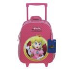 Mochila Con Ruedas Pequeña Mario Bros Barb Rosa XXV