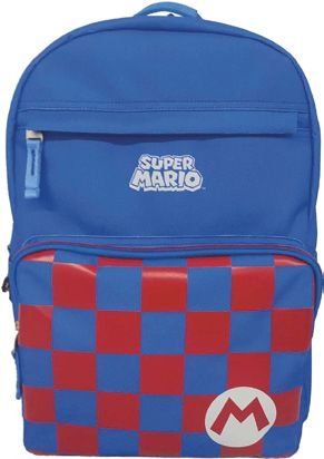 Mochila Chenson Grande Mario Bros Flacster Azul XXV