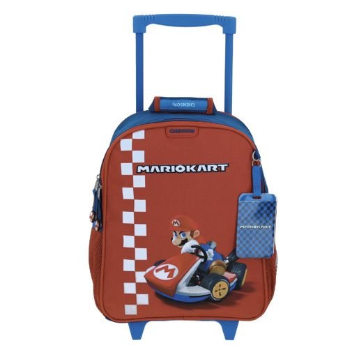 Mochila Con Ruedas Chenson Pequeña Mario Bros Gronshi Azul XXV