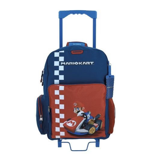 Mochila Con Ruedas Chenson Grande Marios Bros Brife Azul XXV