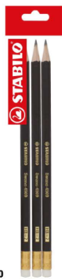 Lapiz Swano Negro Pack 3/1