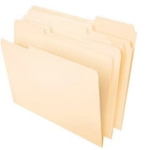 Folder Manila 8½x11, bolsa x 100 Unds.