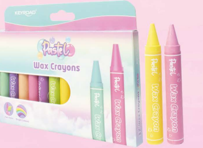 Crayon de cera Extra Jumbo, Pastel, 14 mm, Est. x12 Unidades