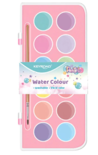 Acuarela de 12 colores pastel