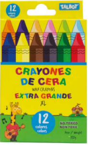 Crayones de Cera Jumbo XXL 12/1