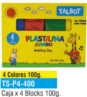 PLASTILINA JUMBO 4/1