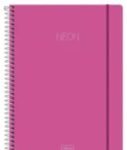Cuaderno Cátedra Tilibra Neon Rosa 160 Hojas